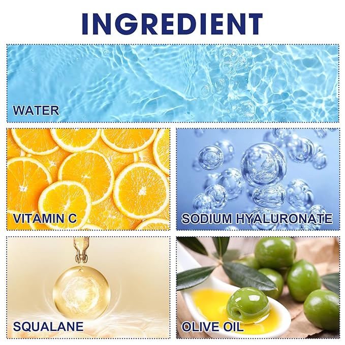 Sea Gril Anti Wrinkle Serum, Peg-8 Complex Anti Wrinkles Essence, Glozie Eye Serum, Anti Aging Firm Eye Cream, Glozie Instant Eye Lift Cream,Temporary Eye Tightener(2PCS)