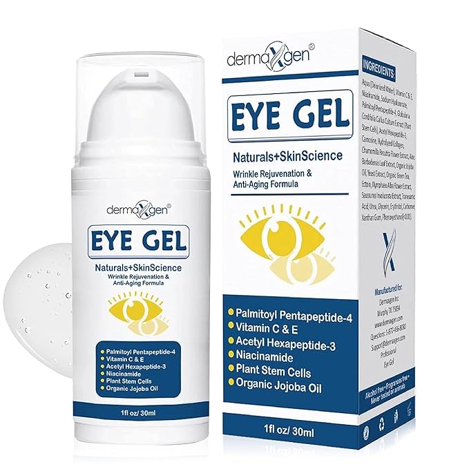 Eye Gel + Plant Stem Cells + Matrixyl 3000 + Arginine For Under And Around Eyes To Smooth Fine Lines, Eliminate Dark Circles, And De-puff Bags With Peptide Complex.