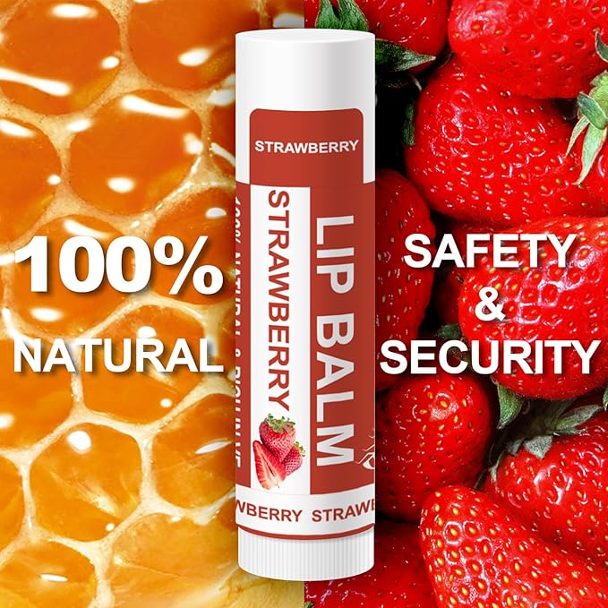 Yopela 28 Pack Natural Lip Balm Bulk with Vitamin E and Coconut Oil - Moisturizing, Soothing, and Repairing Dry and Chapped Lips Valentine's Gift - 14 Flavors - Non-GMO