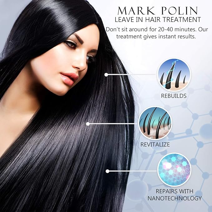 MARK POLIN Hair Essence - Korean Hair oil for Frizzy and Damaged Hair - Leave in Hair Treatment for Damaged Hair - Argan oil for frizzy hair - Morrocan oil (All Type)