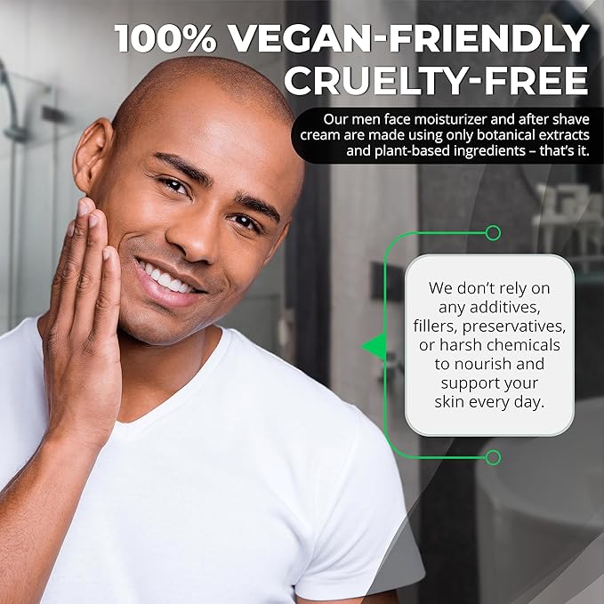 Day & Night Skincare Set for Men | Includes Anti-aging Post Shave Moisturizer + Night Moisturizer w/Retinol. The Essential Kit for Day & Night Skincare for Men. Organic Key Ingredients!