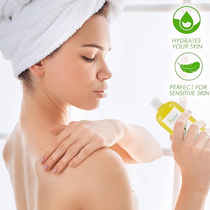 RICE BRAN OIL Cold Pressed Unrefined | 100% Natural Available in Bulk | Carrier for Essential Oils, Face, Skin, Hair Moisturizer, Soap Making | (8 OZ)