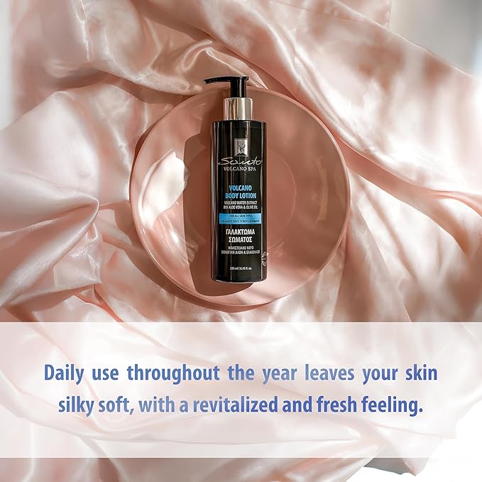 Volcano Body Lotion 250ml – Lightweight, Fast-Absorbing Hydration Body Moisturizer with Volcanic Water, Minerals & Organic Oils – Dry Skin Moisturizer for Softness, Nourishing & Revitalizing Skin