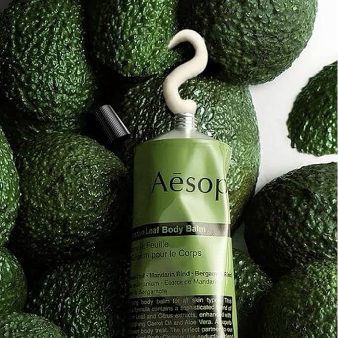 Aesop Geranium Leaf Travel Body Balm | Soften and Hydrate Skin with Nut Oils, Geranium Leaf and Citrus Extracts | 3.4oz / 100mL