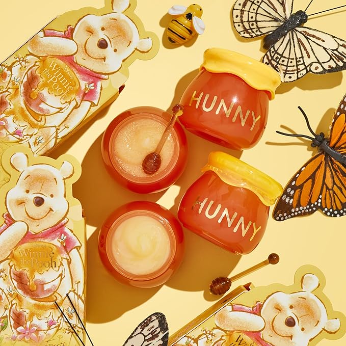 ColourPop x Winnie the Pooh Lip Scrub & Mask Set - Vegan & Cruelty-Free Lip Care Duo - Exfoliates, Moisturizes & Softens - Enriched with a Honey Flavor - Hunny Pot (2 Count)