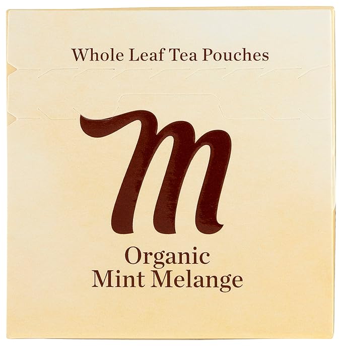 Mighty Leaf Tea Organic Mint Melange Hand-Stitched Tea Bags, 15 ct