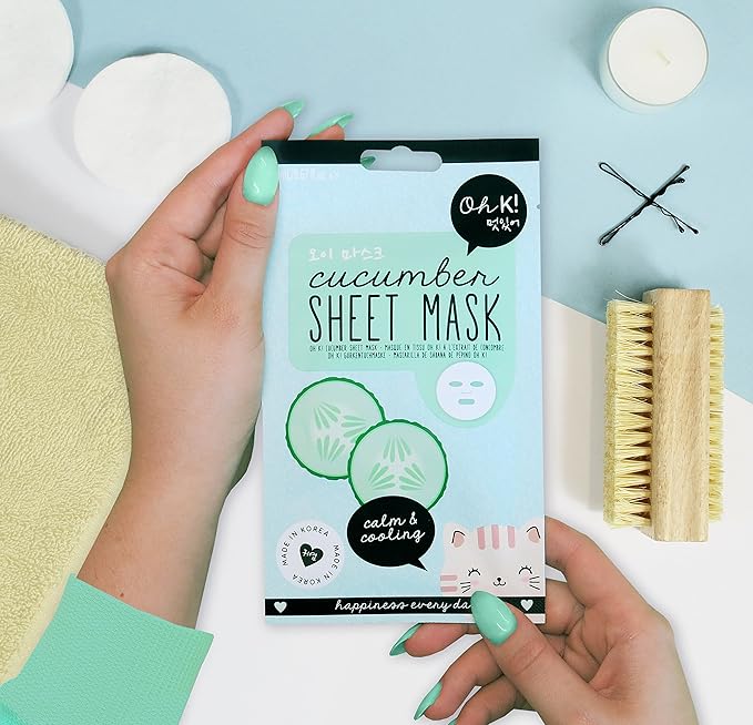 Oh K! Facial Sheet Mask, Cucumber