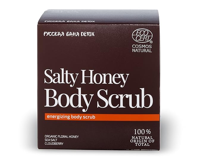 Natura Siberica FS Russkaja Bania Detox Energizing Body Scrub Salty Honey, 400 ml