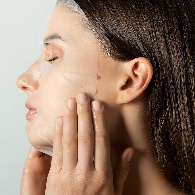 Karuna Skin - QUENCH Biocellulose Facial Mask for Dry, Dull Skin, Cooling & Rejuvenating Facial Skin Care Products, Hydrating Face Masks with Black Truffle, Sheet Mask for Fine Lines & Wrinkles, 0.74