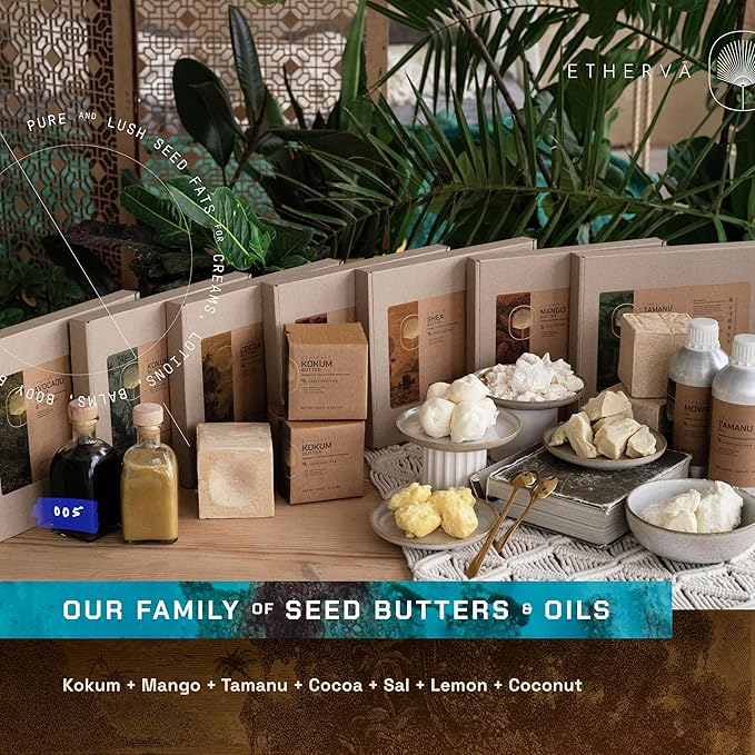 ETHERVA Tamanu Oil | No Chemicals | Natural Scent | Unrefined, Raw, Cold Pressed, Solidifies in Winter | Wild Grown Organic Indian Origin | DIY Face, Body, Scalp & Hair | PET Bottle 16.9 Fl Oz