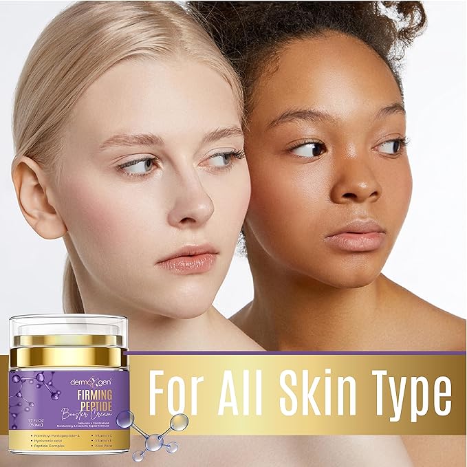 Matrixyl Face Cream – Skin Elasticity Repair Cream - Peptides Booster with Vitamins C and E, Hyaluronic Acid, Aloe Vera - Anti Wrinkle Cream – 1.7fl oz