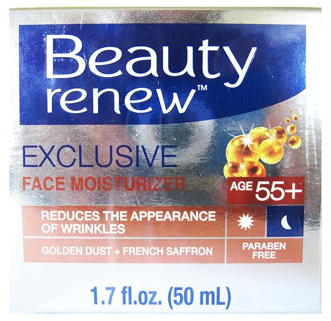 Beauty Renew 55+ Exclusive Day & Night Cream Golden Dust and French Saffron 1.7 fl. Oz.