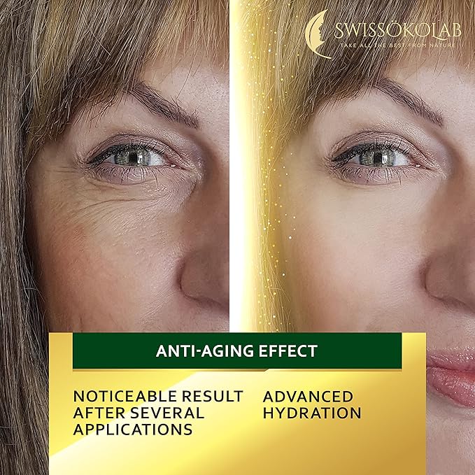 SWISSÖKOLAB Under Eye Patches For Puffy Eyes 24k Gold Eye Mask For Dark Circles And Puffiness Collagen Eye Gel Pads Moisturizing & Reducing Wrinkles Anti-Aging Hyaluronic Acid