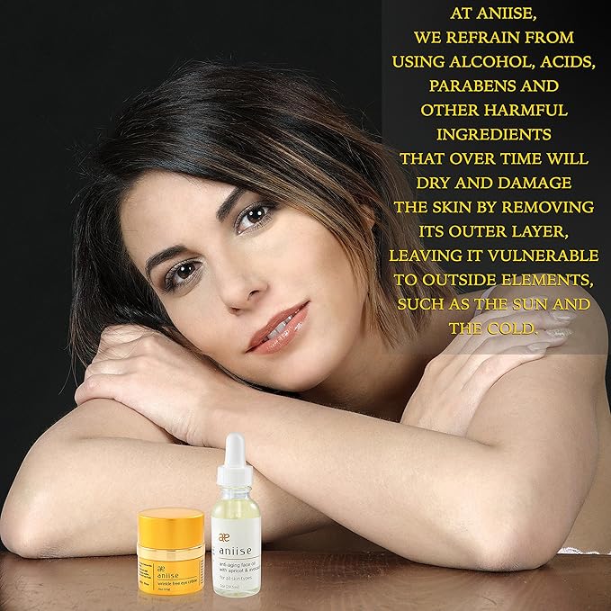 Anti – Aging Face Oil with Apricot and Avocado, Moisturizing, for Face for All Skin Types - All-Natural Serum for Face - With Vitamin C, E, and Grape Seed 1 oz